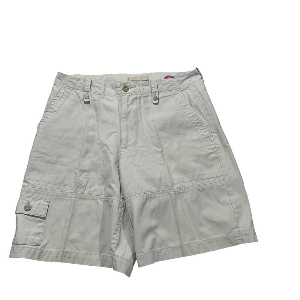 Gap Cadet Cargo Men Beige Flat Front Multipockets Shorts Sz 31 100% Cotton Chino